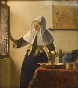 Johannes Vermeer Young Woman with a Water Pitcher oil painting reproduction